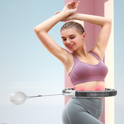 LED Hula Hoop แบบสมาร์ทถ่วงน้ำหนัก 24 ส่วน, ยิมถ่วงน้ำหนัก Hula Hoop Digital