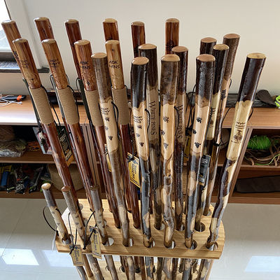 ไม้เท้าเดินป่าพีชเดินป่ากลางแจ้งสำหรับผู้สูงอายุ