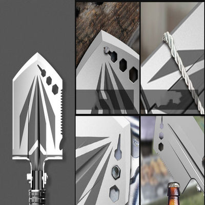 8in Head Multifunctional All In One พลั่วทหาร 3Cr13 Self Defense