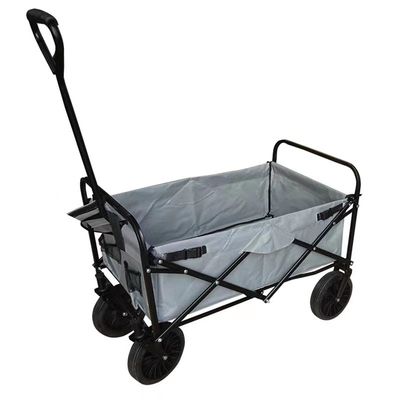 Four Universal Wheel 600D Oxford Cloth Push Wagon Cart รถเข็นช็อปปิ้งเหล็ก