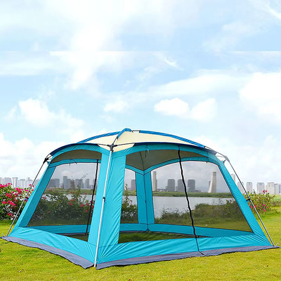 กันน้ำ 210D เต็นท์กีฬากลางแจ้ง 360 * 360 * 220 ซม. อัตโนมัติ Pop Up เต็นท์ Family
