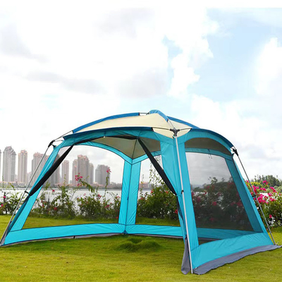 210T เต็นท์กีฬากลางแจ้งสองชั้น 360 * 360 * 220 ซม. อัตโนมัติ 4 ถึง 6 คนเต็นท์