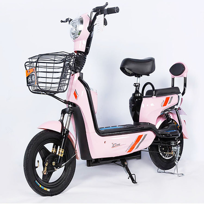 สกู๊ตเตอร์มอเตอร์ไซค์ไฟฟ้าไร้แปรงถ่าน 350W ระยะทางสูงพร้อมแบตเตอรี่แบบถอดได้