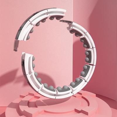 LED Hula Hoop แบบสมาร์ทถ่วงน้ำหนัก 24 ส่วน, ยิมถ่วงน้ำหนัก Hula Hoop Digital