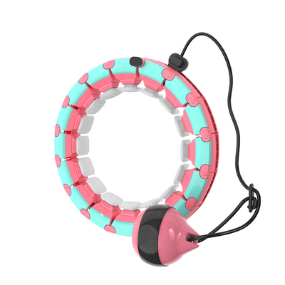 ซิลิโคน ABS Weighted Intelligent Hula Hoop ปรับขนาดได้