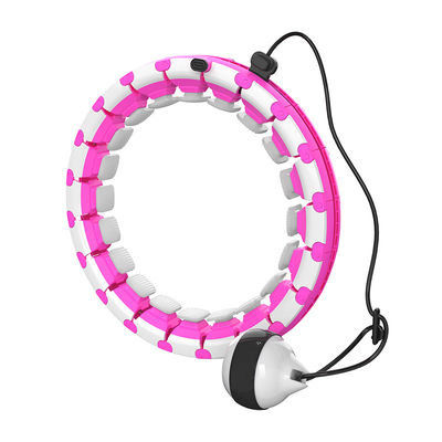 ซิลิโคน ABS ลดน้ำหนัก Smart Hula Hoop, 24 Knots Weighted Hula Hoop