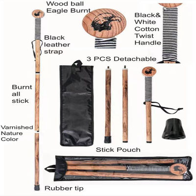 ไม้เท้าเดินป่าพีชเดินป่ากลางแจ้งสำหรับผู้สูงอายุ