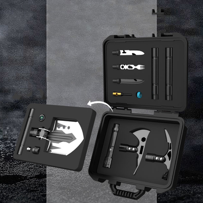 Outdoor Essential เครื่องมือ Survival Kit คาร์บอนสูง สแตนเลส อลูมิเนียมอัลลอยด์