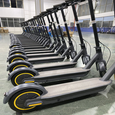 พับอลูมิเนียมไฟฟ้าสกู๊ตเตอร์สองล้อ 10 นิ้วยางลม