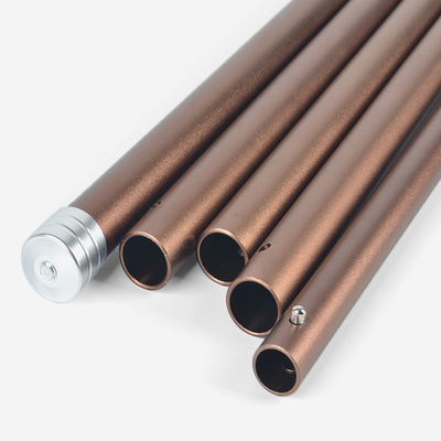 เสาเต็นท์ Telescoping อลูมิเนียม 19 มม. Anodized Surface Treatment
