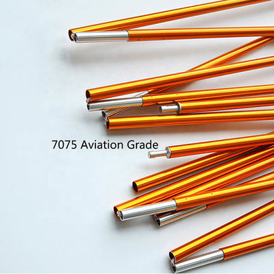 เสาเต็นท์ปรับได้ขนาด 1600x19 มม. เสาเต็นท์อลูมิเนียม 6061/7075