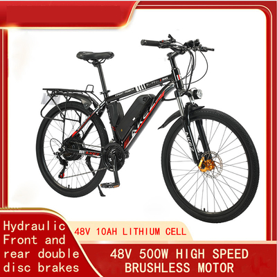 Soft Tail Frame แบตเตอรี่ลิเธียมไฟฟ้าจักรยาน 60 กม., 13Ah 48V วงจรไฟฟ้าลิเธียม