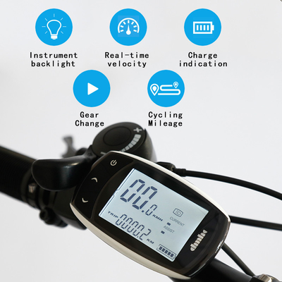 โครงหางอ่อน 30-50Km / H 40Km / H แบตเตอรี่ลิเธียมรถจักรยานไฟฟ้าพร้อมจอแสดงผล LED