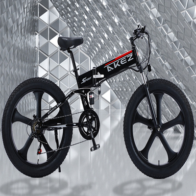 จอแสดงผล LED แม็กนีเซียมอัลลอยด์โครงหางอ่อน 40Km / H แบตเตอรี่ลิเธียมไฟฟ้า Bike