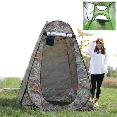 โพลีเอสเตอร์กันลม 190T ป๊อปอัพเต็นท์อาบน้ำ, ฝักบัวอาบน้ำกลางแจ้ง Enclosure