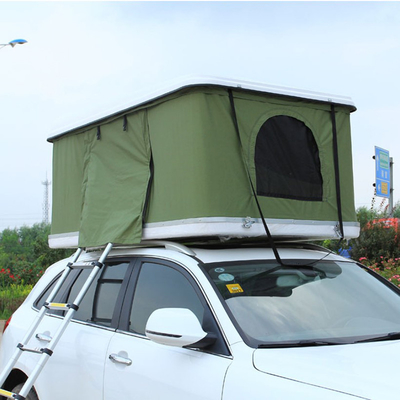 เต็นท์กีฬากลางแจ้งแบบพกพาสองชั้น 2-4 คน Hard Shell Rooftop Tent