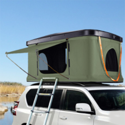 เต็นท์ตั้งแคมป์บนชั้นดาดฟ้าสองชั้นสำหรับรถยนต์ 2-3 / 3-4 คน Hard Shell Roof Top Tent