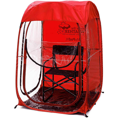 210D Oxford Cloth Single Layer Weather Pod ใต้เก้าอี้สภาพอากาศ Pod เกมดูเต็นท์