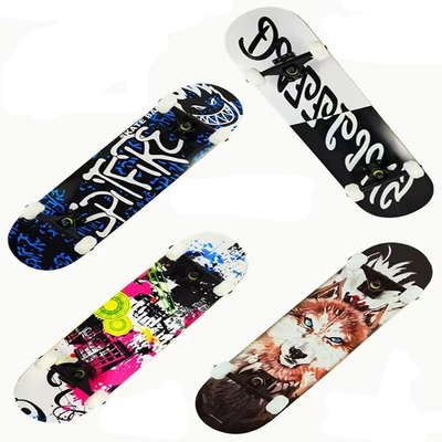 Black Sand Pu Wheel Girl แบริ่งสเก็ตบอร์ด 7 ชั้น Maple Wood