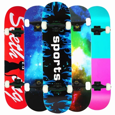 ตลับลูกปืนเหล็กคาร์บอน Longboard Skateboard Wheels การพิมพ์การถ่ายเทความร้อน