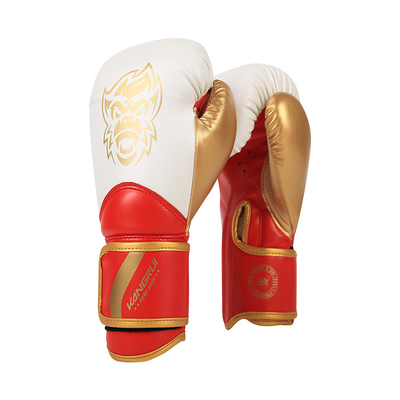 Pu Leather Training การออกกำลังกาย Wining ถุงมือมวย Breathable Custom Design