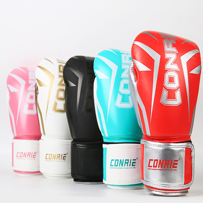 ถุงมือชกมวยส่วนบุคคลหนัง Pu ระบายอากาศได้เองสำหรับการฝึกออกกำลังกาย